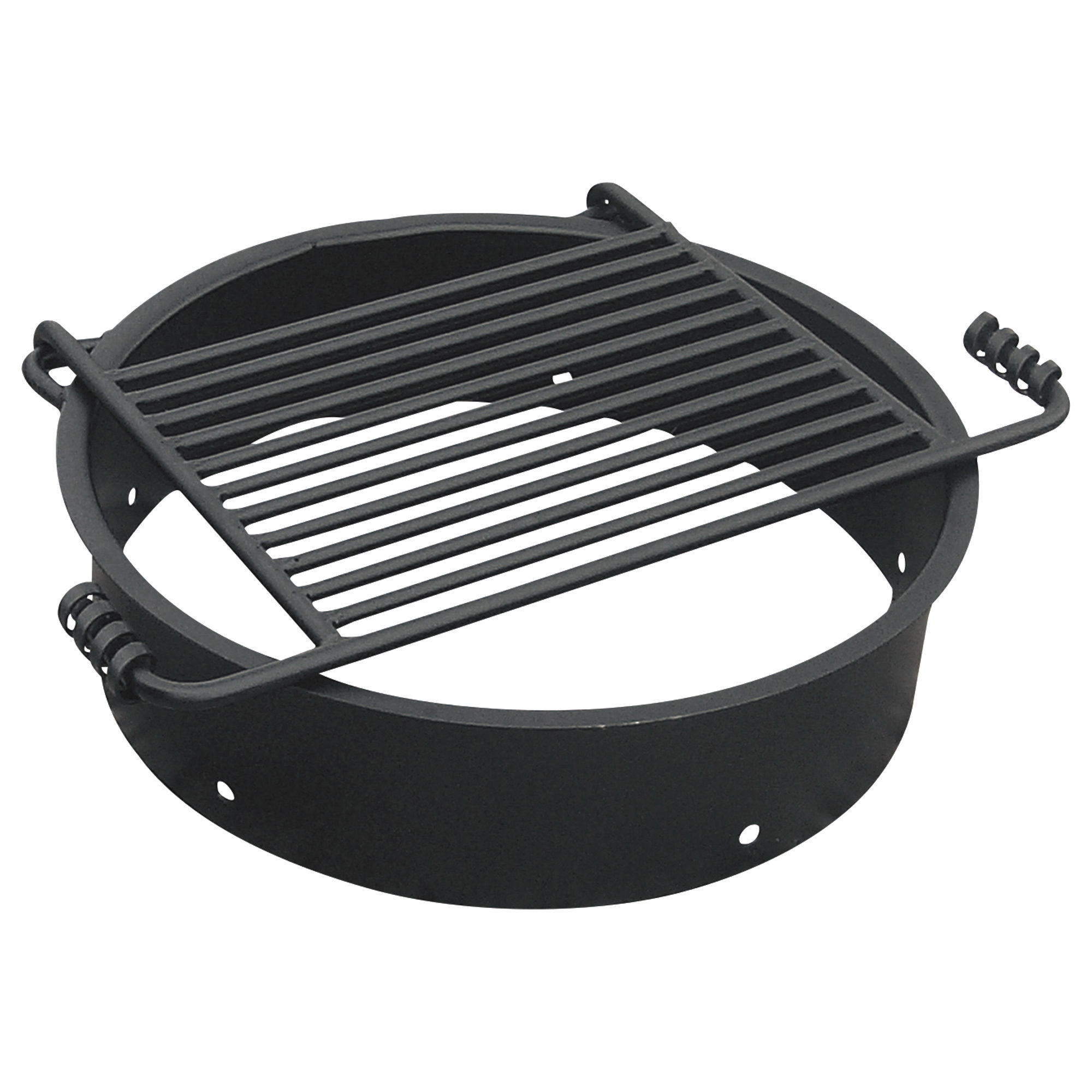 Pilot Rock Steel Fire Ring with Cooking Grate, 24in. Diameter, Model# FS-24/6